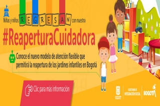 Empieza reapertura gradual de jardines infantiles y otros centros de atención a niños y niñas en Bogotá