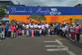 En una fiesta de integración se convirtió el embellecimiento del jardín infantil Manuelita en Suba