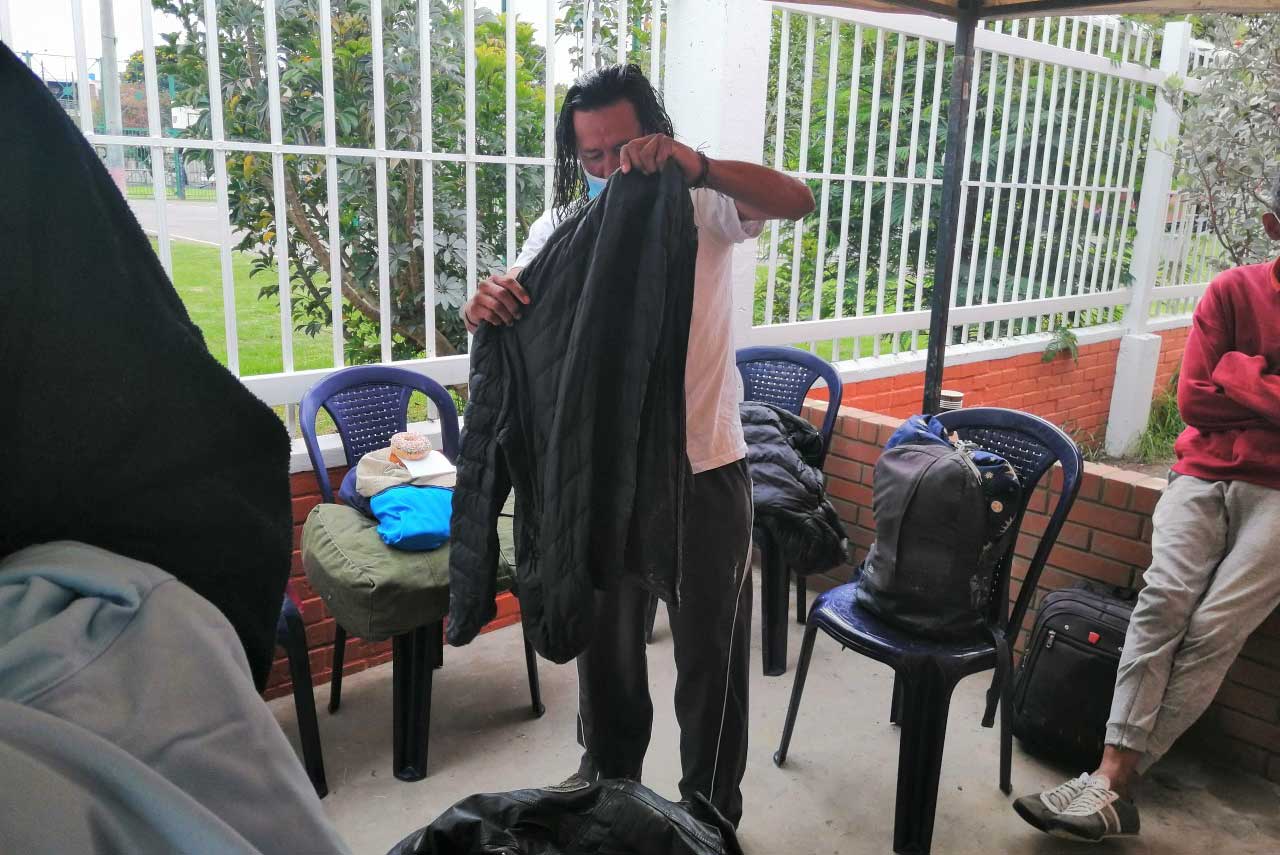 foto de exhabitante de calle