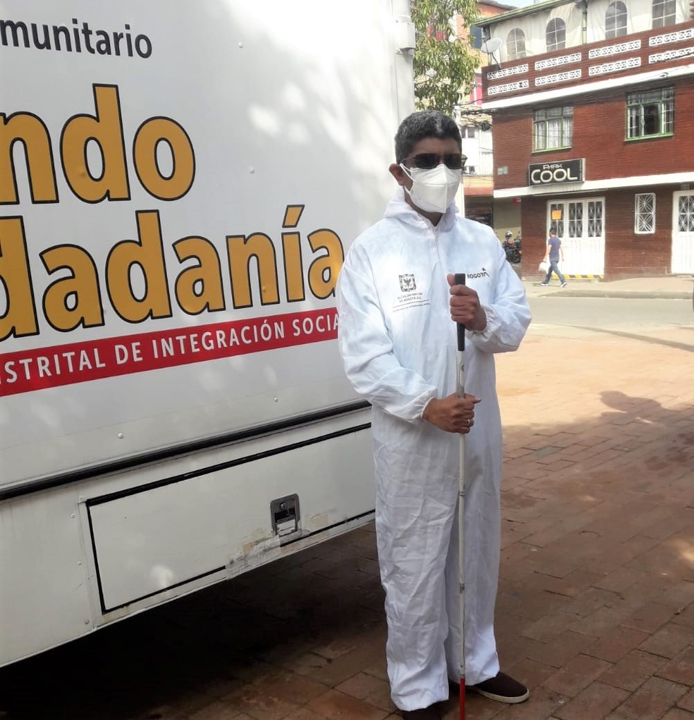 foto de persona ciega