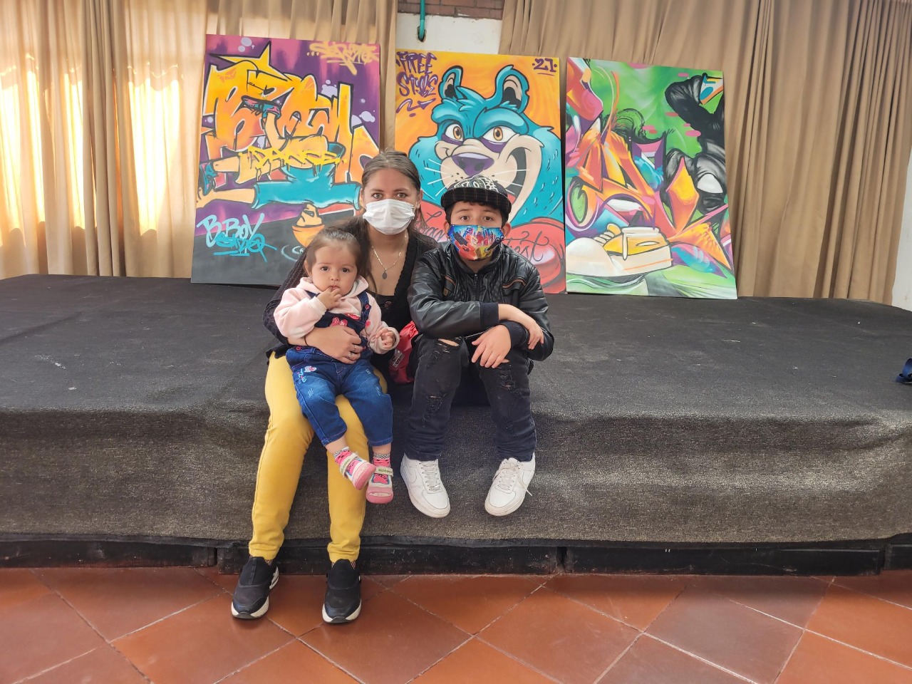 foto de diana con sus hijos