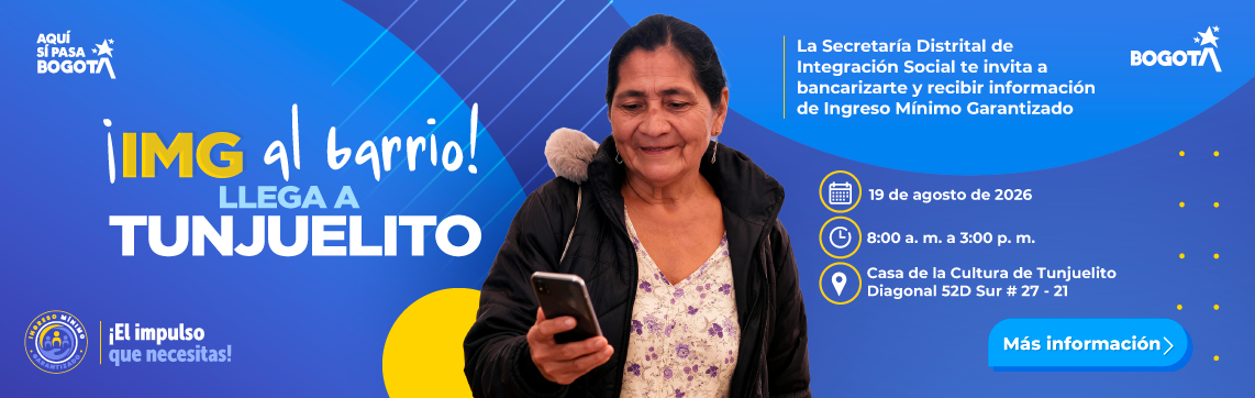 IMG llega a tunjuelito el 19 de agosto