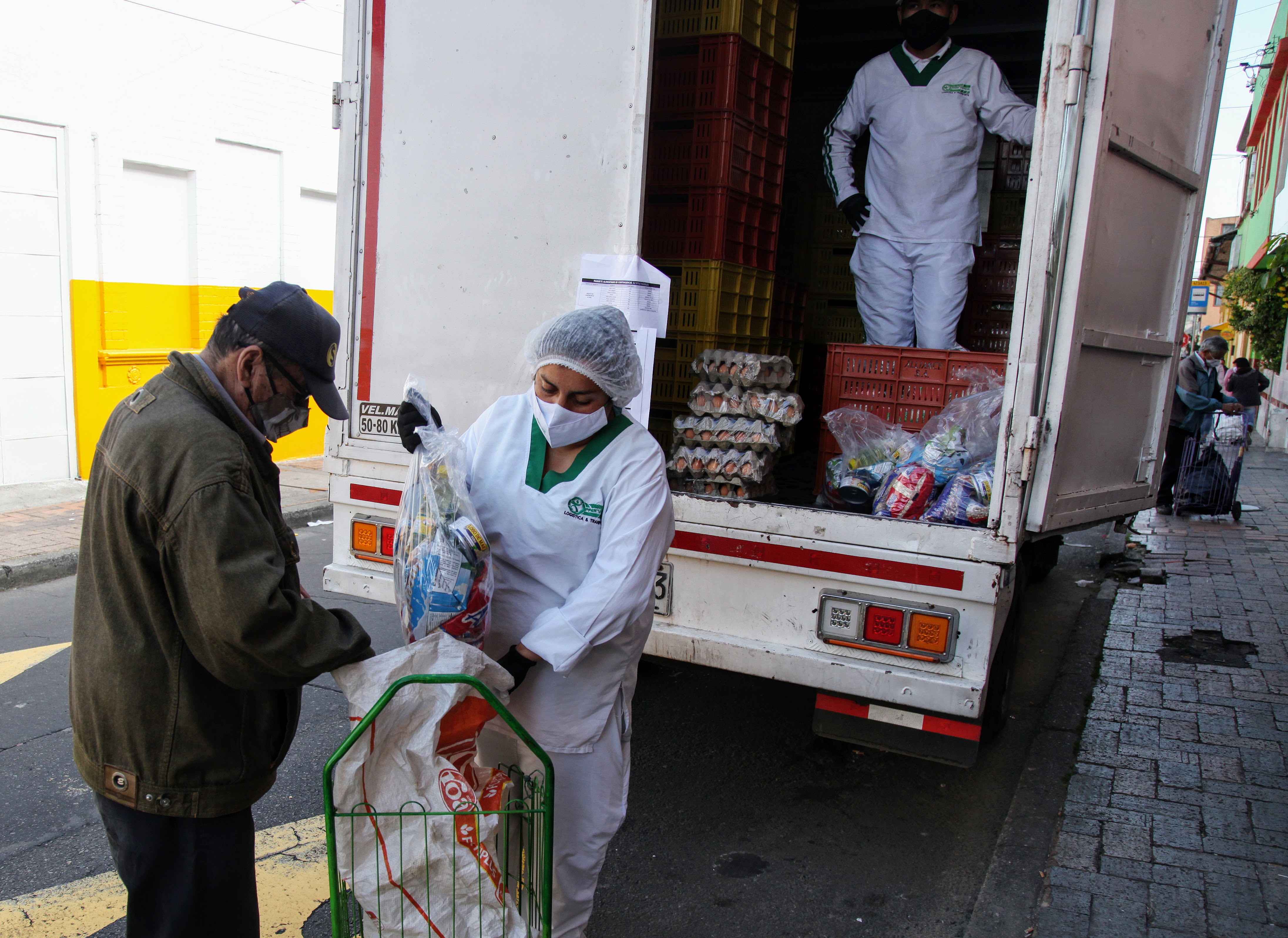 foto de entrega de mercados