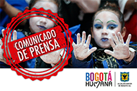 Pieza grafica de comunicado de prensa con niña