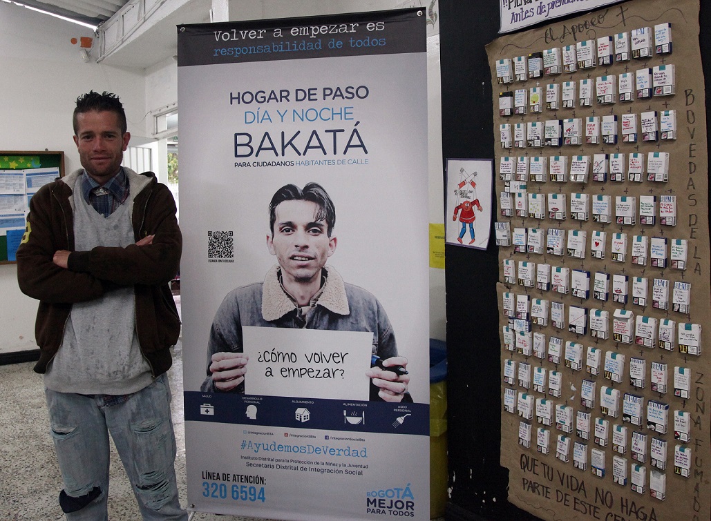 foto de ex habitante de calle