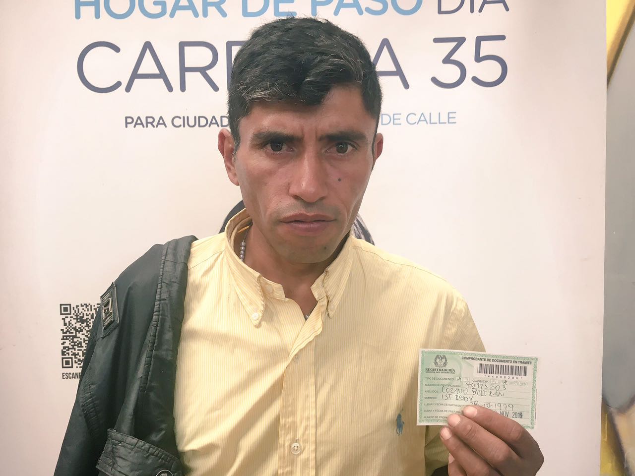 Habitantes de calle con cédula