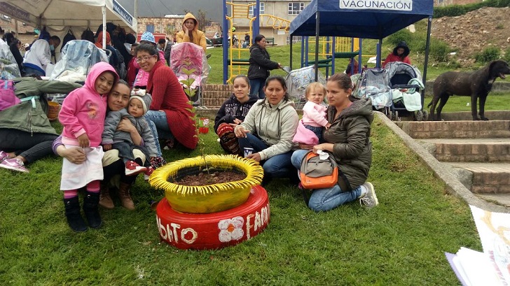 foto de familia en el parque