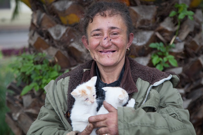 foto de mujer exhabitante de calle