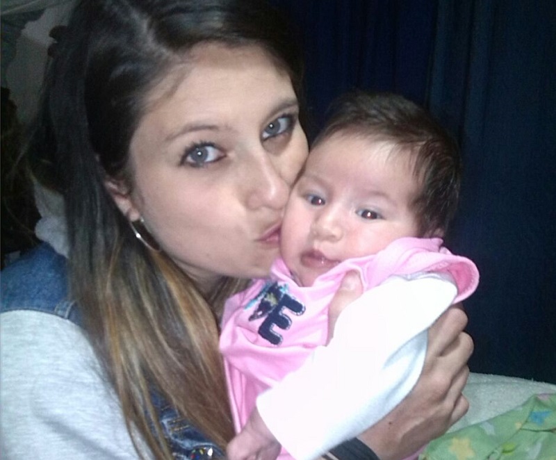 Foto de Diana con la hija