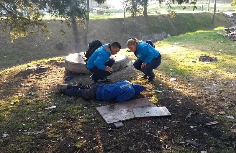 Foto de Ángeles azules salvando vidas