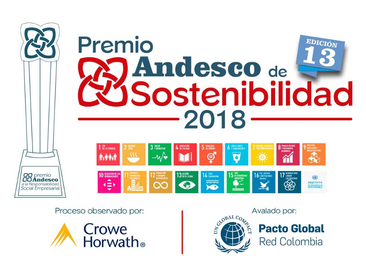 pieza grafica de pemio andesco de sostenibilidad