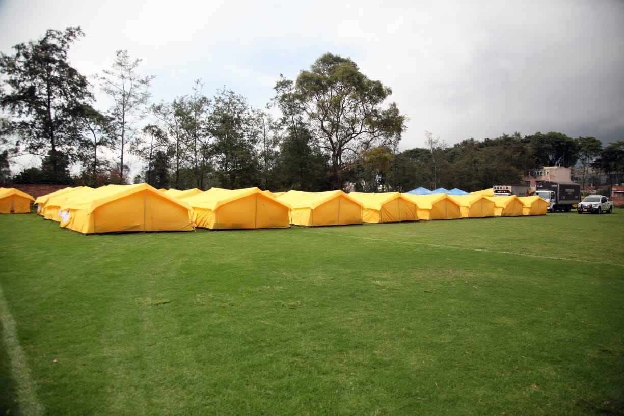 foto de campamento de venezolanos
