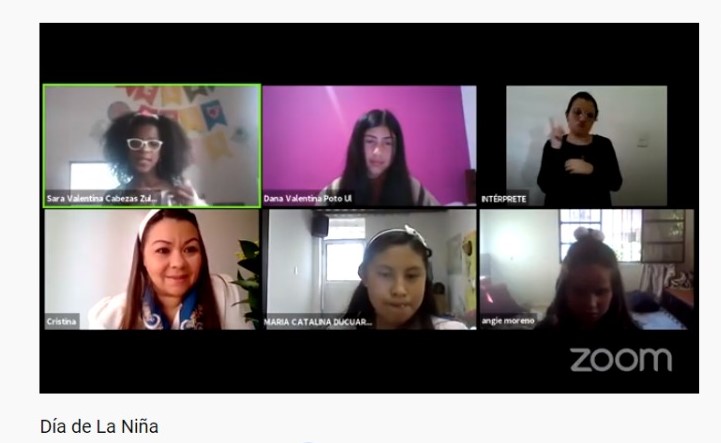 niñas hablan de sus derechos