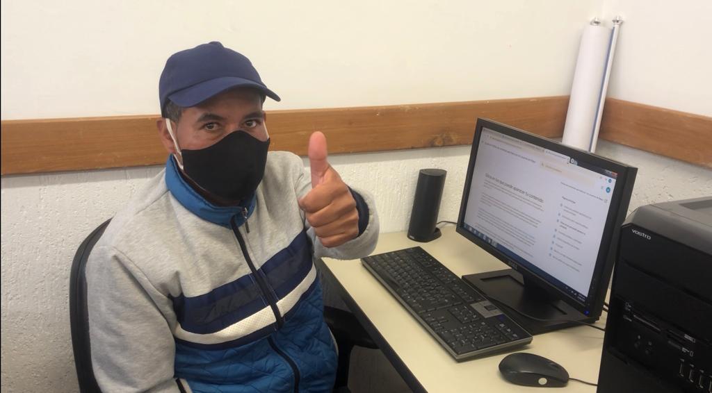 foto de ex habitante de calle