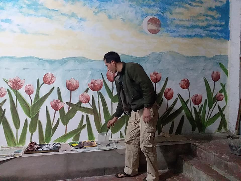 foto de pintor